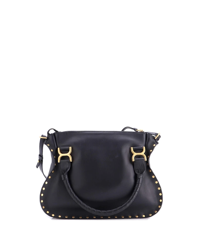 Pre-Owned Chloe Medium Marcie Shoulder Bag Studded Leather