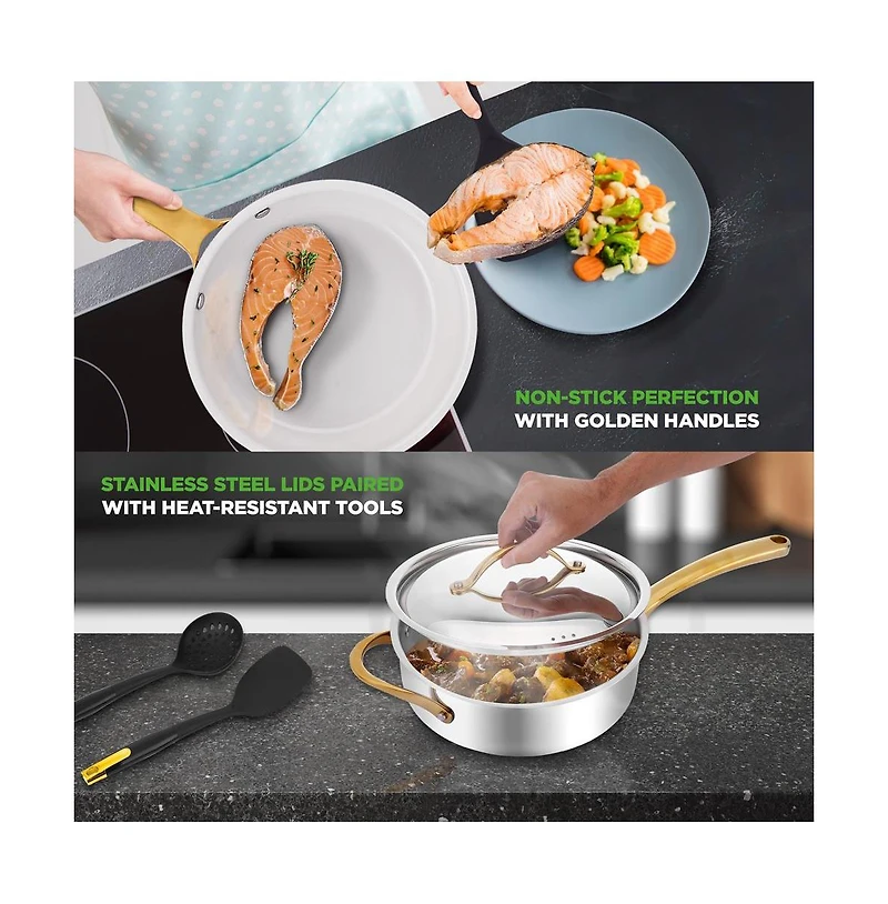 NutriChef Kitchenware Pots & Pans Set