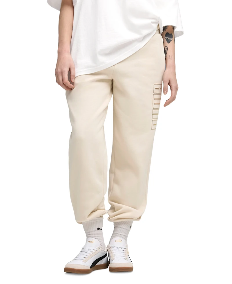 Puma Women's Maximal Metallic Comfort Sweatpants