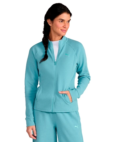 Puma Women's Textured Knit Full-Zip Jacket