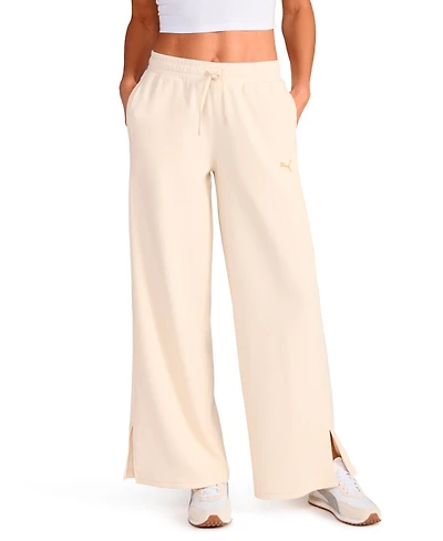 Puma Women's Textured Knit Wide Leg Pants