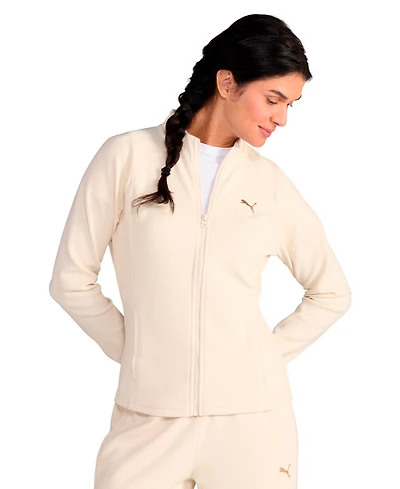 Puma Women's Textured Knit Full-Zip Jacket