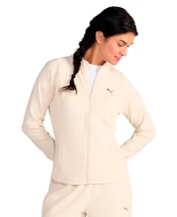 Puma Women's Textured Knit Full-Zip Jacket
