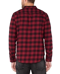 Liverpool Los Angeles Men's Button-Up Plaid Shirt
