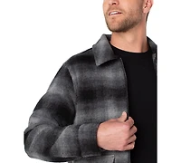 Liverpool Los Angeles Men's Zippered Plaid Jacket