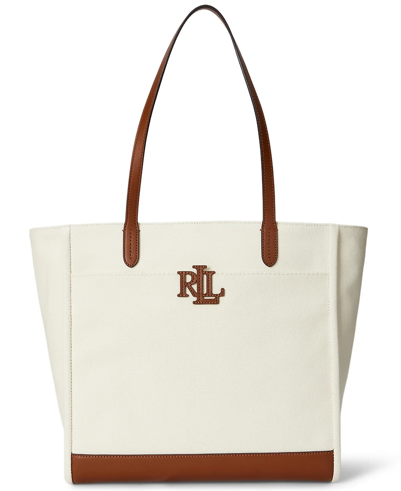 Lauren Ralph Lauren Cameryn Extra Large Canvas Tote Bag