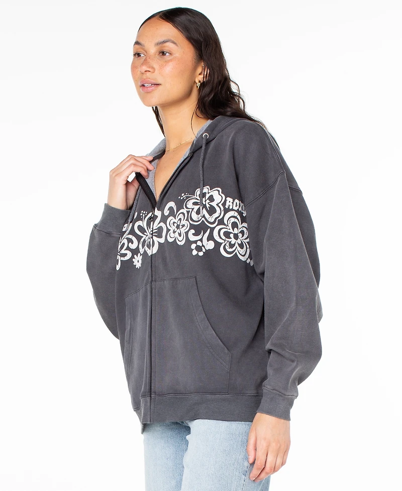 Roxy Women's Lineup Oversized Full-Zip Hoodie