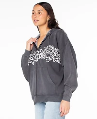 Roxy Women's Lineup Oversized Full-Zip Hoodie