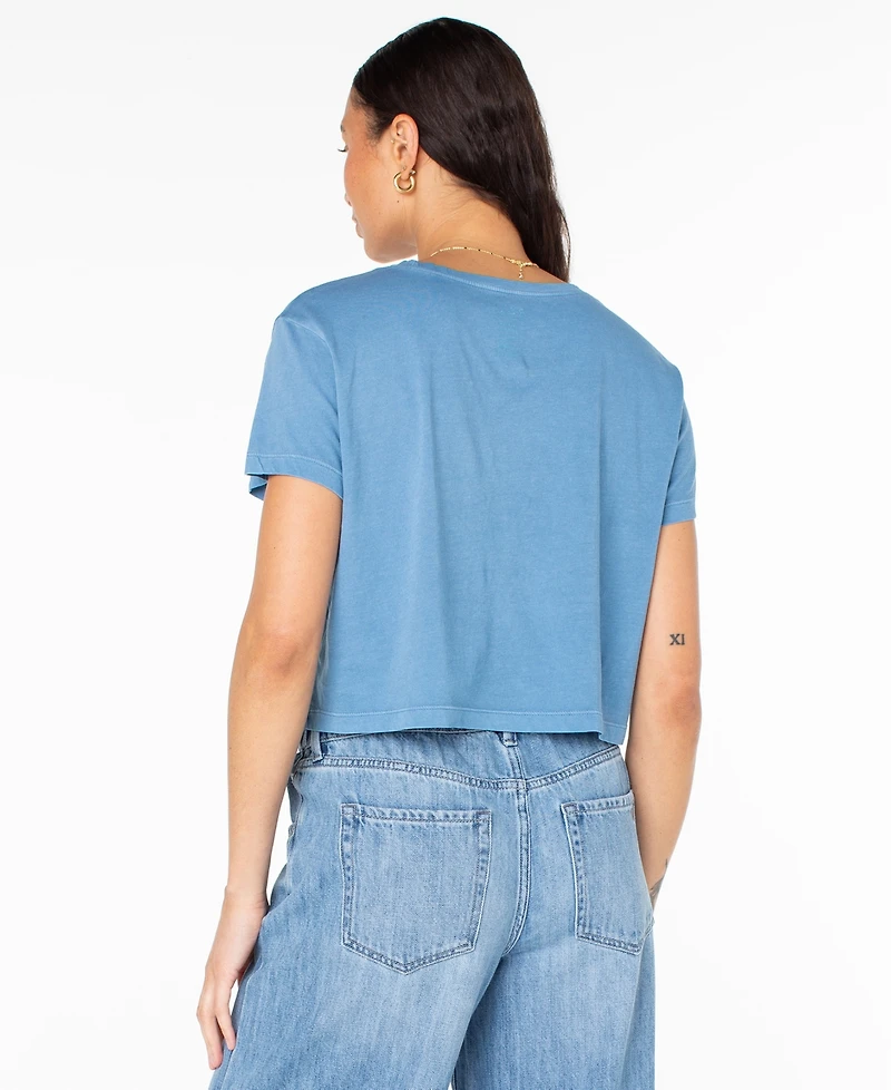 Roxy Women's Swell Day Cropped Boxy Short-Sleeve T-Shirt