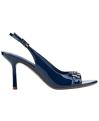 Marc Fisher Women's Paza Peep Toe Slingback Stiletto Pumps