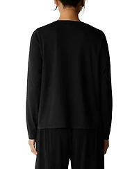 Eileen Fisher Women's Round Neck Long-Sleeve Top