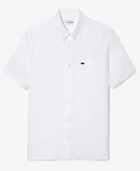 Lacoste Men's Regular-Fit Logo Linen Shirt