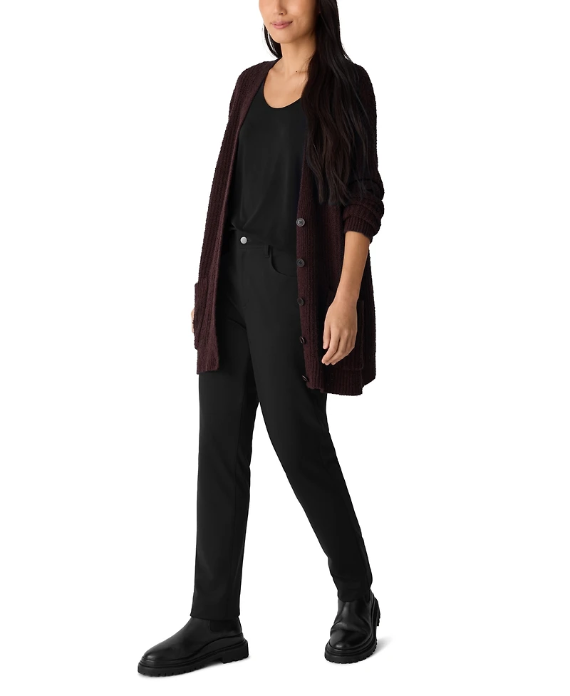 Eileen Fisher Women's Boyfriend V-Neck Cardigan Sweater
