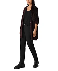 Eileen Fisher Women's Boyfriend V-Neck Cardigan Sweater