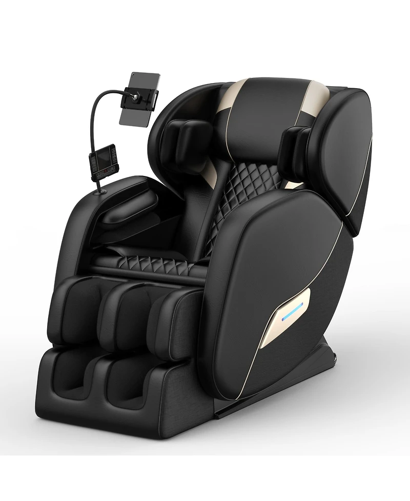 Full Body Massage Chair, Zero Gravity Mode, Deep Tissue Massage Chair, Foot Massage, 6 Fixed Massage Roller, Bluetooth, Suitable for 6.1 Ft Height