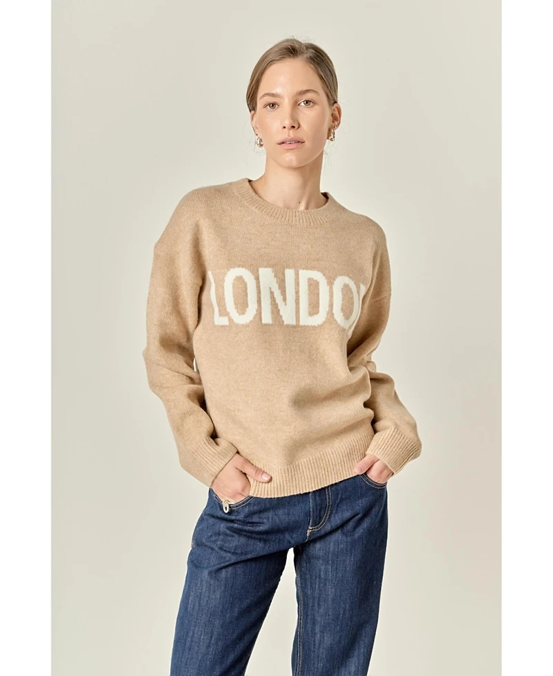 English Factory Women's Lettering Sweater