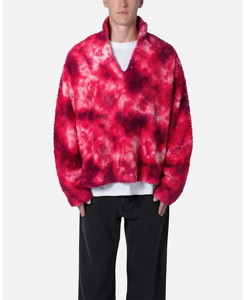 Loiter Men's Tie Dye Sherpa Pullover Sweater
