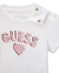 Guess Baby Girls Short-Sleeve T-Shirt and Skirt, 2-Piece Set