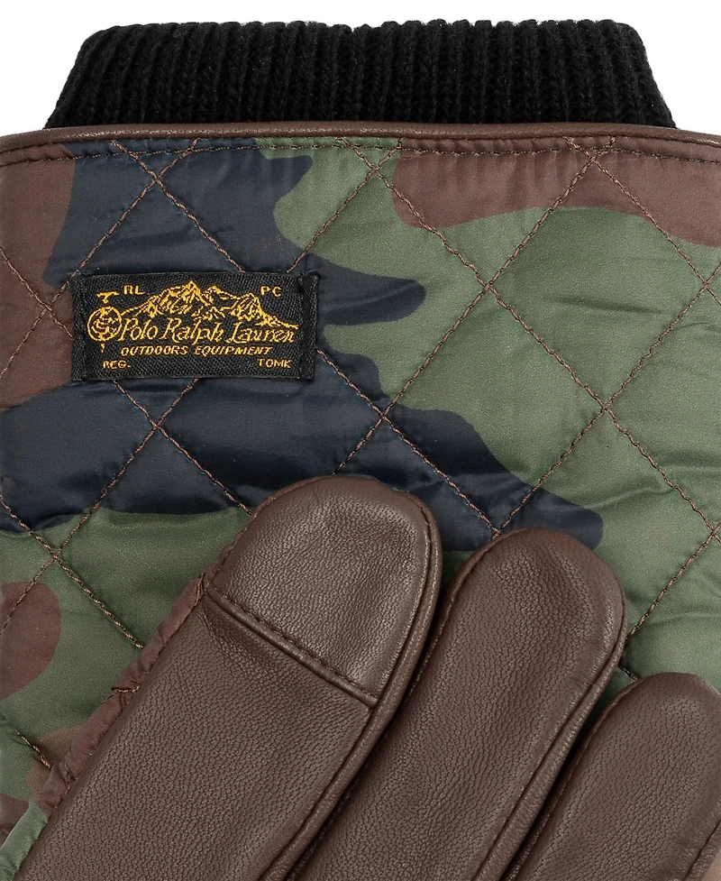 Polo Ralph Lauren Men's Camo Quilted Field Glove with Label