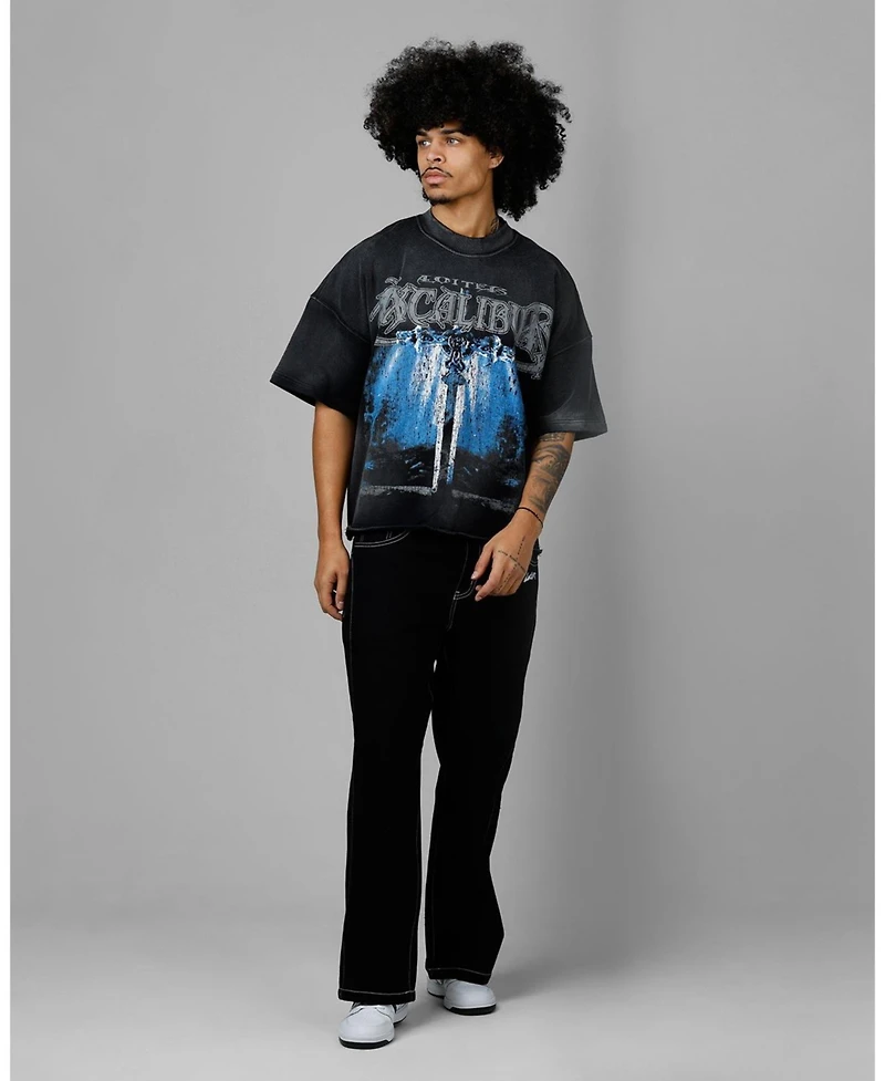 Loiter Men's Excalibur Sword Distressed Tee