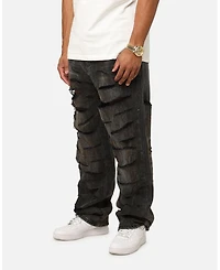 mnml Men's Ultra Baggy Thrashed Denim