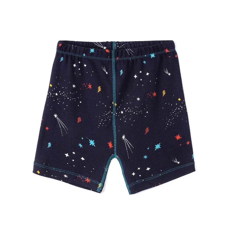 Mightly Kids Kids' Fair Trade 100% Organic Cotton Tight Fit Shortie Pajamas Set