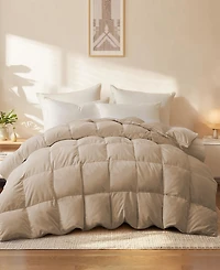 Unikome Medium Warmth Goose Feather Down Fiber Comforter, California King
