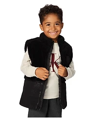 Calvin Klein Boys 2T-7 3-Piece Stand Collar Vest, T-Shirt and Joggers Set