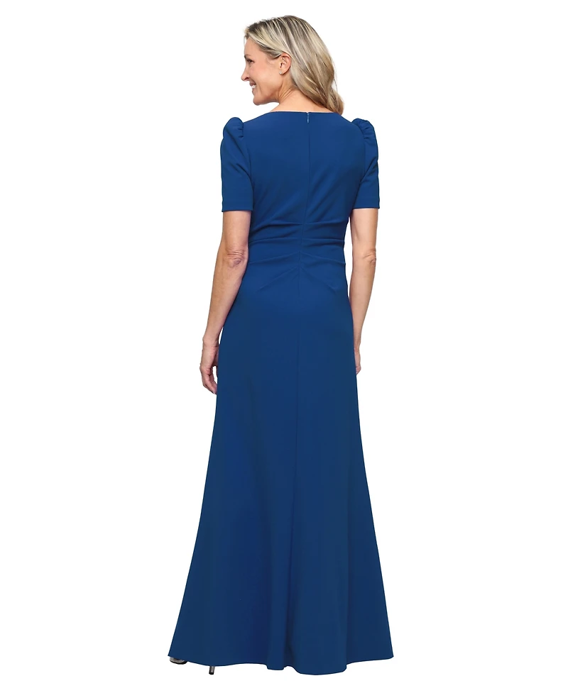 Alex Evenings Women's Surplice V-Neck Gown