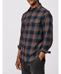 Aubin Men's Crowle Button Up Flannel Shirt