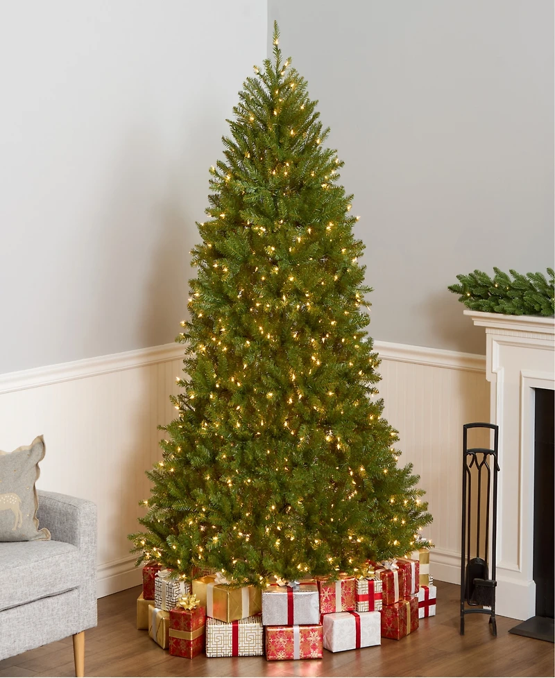 National Tree Company 7' Dunhill Fir Hinged Tree with 700 Clear Lights