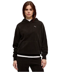 Puma Women's Elevated Comfort Velour Long-Sleeve Hoodie