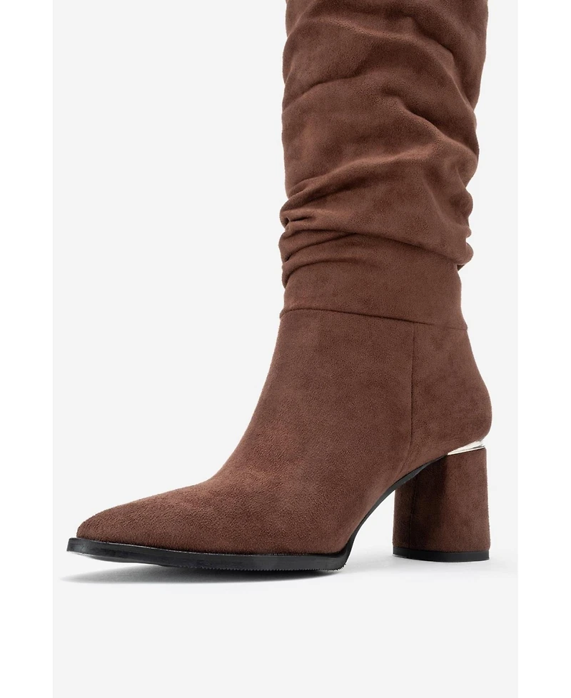 Prologue Shoes Vianella Block Heel Knee High Boot (Women)