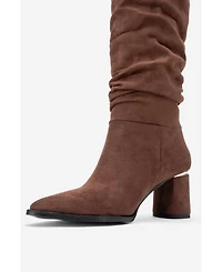 Prologue Shoes Vianella Block Heel Knee High Boot (Women)