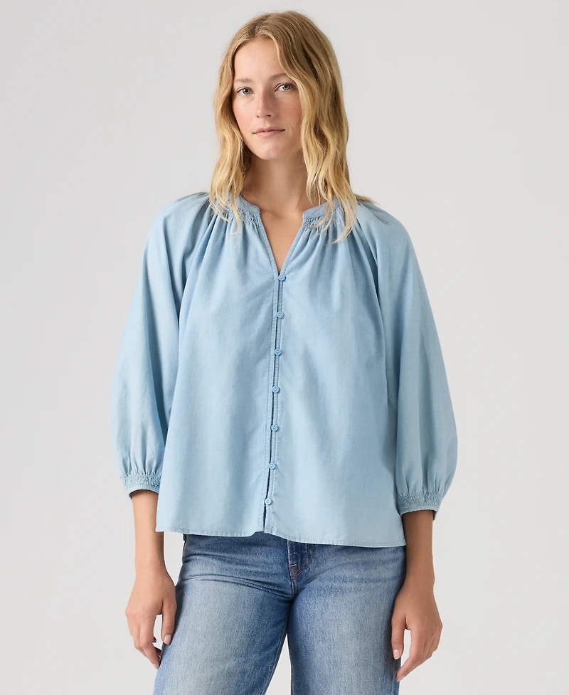 Levi's Juniors' Phoebe V-Neck Blouse
