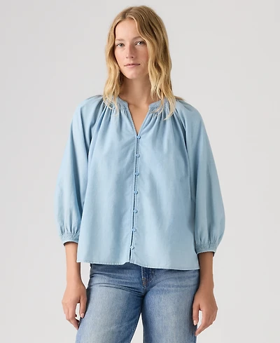 Levi's Juniors' Phoebe V-Neck Blouse