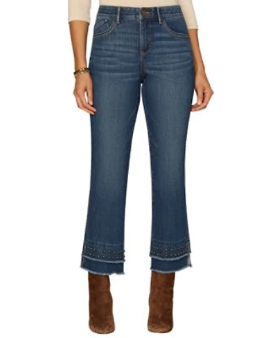 Democracy Womens Double Layer Fray Hem Jeans