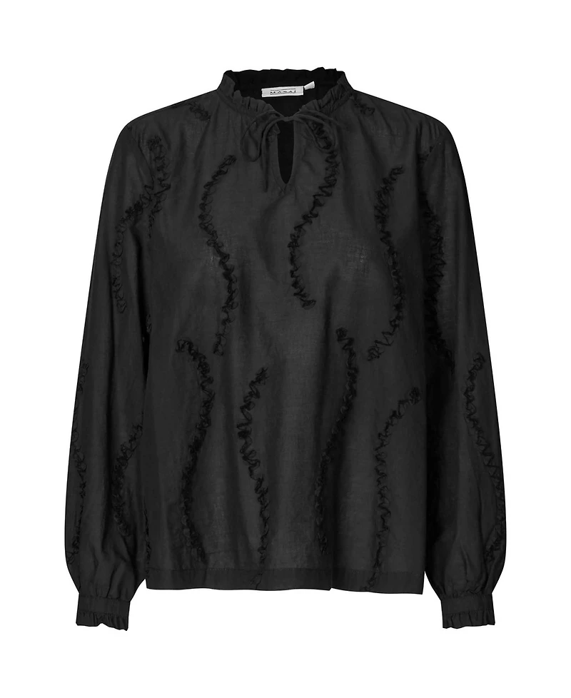 Masai Copenhagen Women's MaDolvira Ruffle Detail Blouse