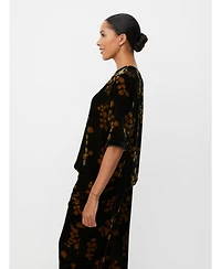 Masai Copenhagen Women's Estela V-Neck Short Sleeve Blouse