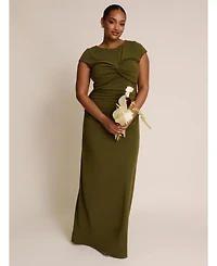 Six Stories Women's Twist Bust Short Sleeve Stretch