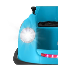 Sugift 12V Electric Kids Ride on Bumper Car Battery Powered Bumping Car with Remote Control