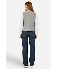 Yumi Women's Knitted Pullover Waistcoat