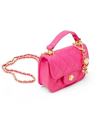 Zomi Gems Tiny Quilted Ballet Charm Handbag