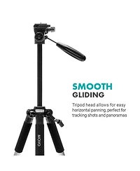 Movo Mv-T5 Full-Size Aluminum Tripod with Video Pan Head
