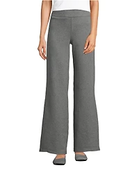 Lands' End Women's Petite Starfish High Rise Pull On Wide Leg Pocket Pants