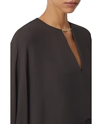 Reiss Women's Chain-Detail Cape Mini Dress