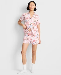State of Day Women's Fluid Knit Notched-Collar Pajama Set Xs-3X, Exclusively at Macy's
