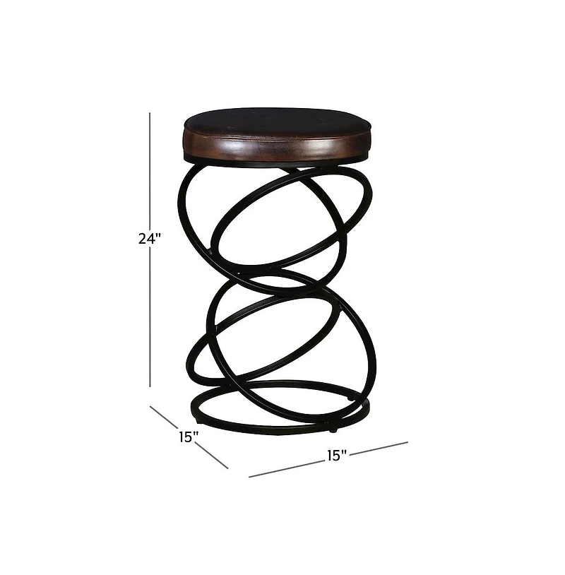 Porter Designs Polaris Leather 24" Bar Stool