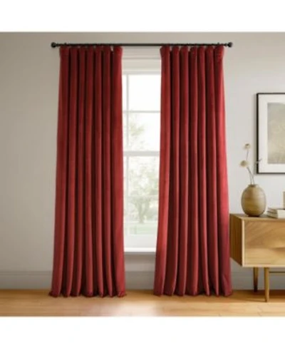 Half Price Drapes Signature Velvet Blackout Curtain