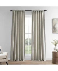 Half Price Drapes Fresh Khaki French Linen Room Darkening Curtain